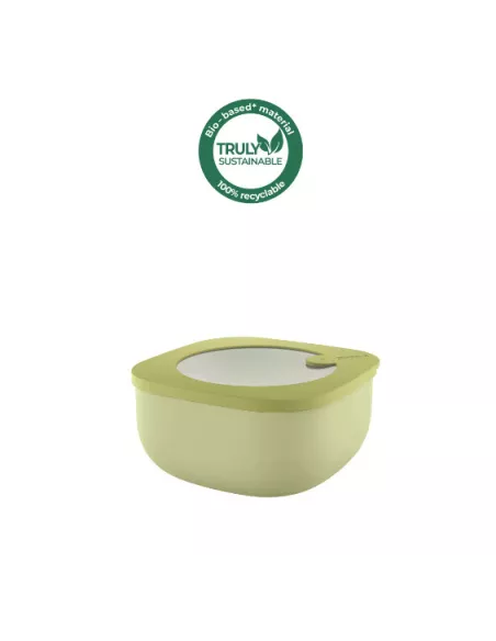 Store&more - Contenitore Ermetico Basso Per Frigo/ Freezer/ Microonde (M) Verde Avocado