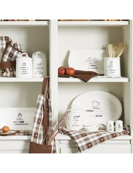 Porta Utensili Kitchen Cool Ceramica Bianco