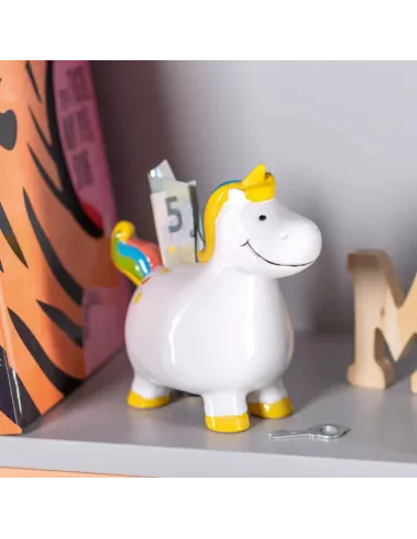 Salvadanaio Bambini 14 Cm Unicorno