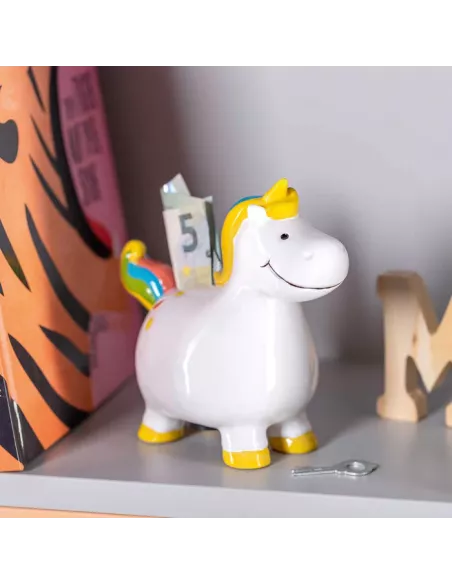 Salvadanaio Bambini 14 Cm Unicorno