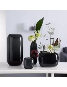 Vaso In Vetro Grigio 28x15 Milano 2