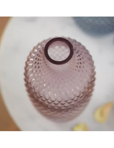 Vaso In Vetro Rosa 30 Cm Poesia