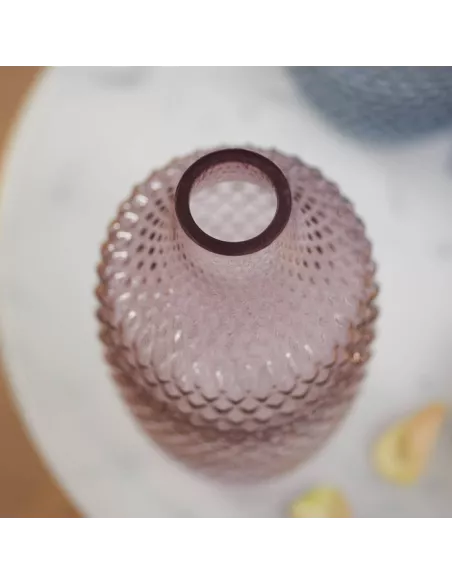 Vaso In Vetro Rosa 30 Cm Poesia