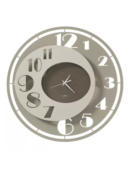 Orologio Da Parete Kooper Sabbia Avorio e Bronzo