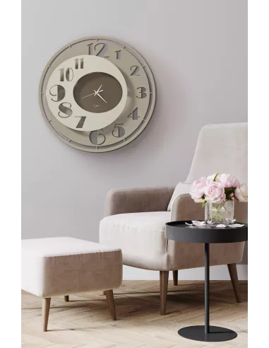 Orologio Da Parete Kooper Sabbia Avorio e Bronzo