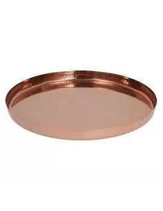 Vassoio Con Bordo Cm 35x3h Maitresse Acciaio Rame