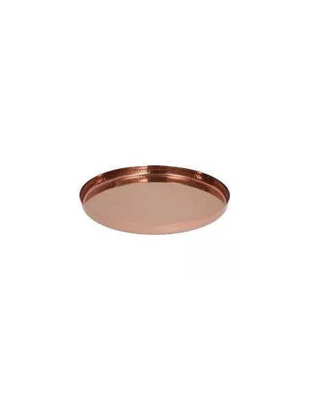 Vassoio Con Bordo Cm 35x3h Maitresse Acciaio Rame