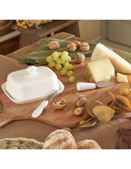 Burriera Con Coperchio In Porcellana Cm 14x11 Terrine