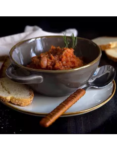 Concerto Grigio Tortora Ciotola Zuppa Con Manici 600cc  - R134200010  - Rose e Tulipani  - Piatti per la Tavola 2