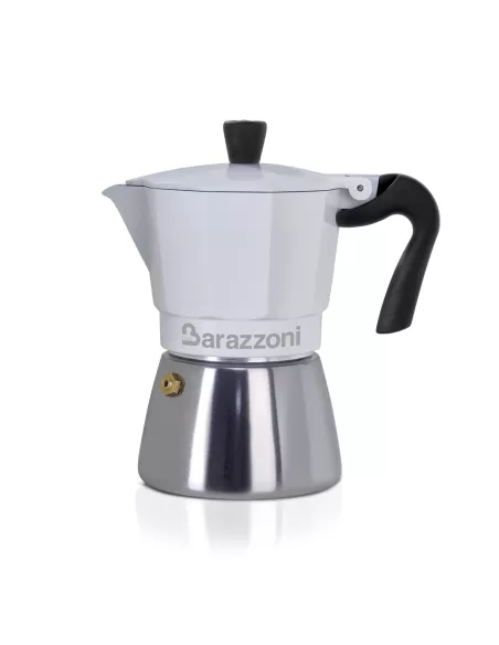 Caffettiera Ibrida Bianca 3 Tazze Barazzoni