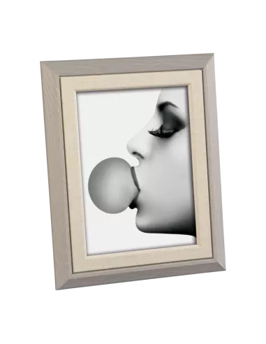Portafoto In Mdf Colore Grigio 13x18 Cod.1635