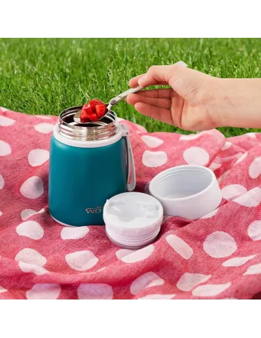 Lunch Box Termica Con Cucchiaio In Acciaio Inox - WD Lifestyle