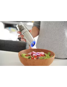 Macinapepe a Gravità In Acciaio e Policarbonato con Macina in Ceramica e Luce Incorporata 2