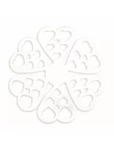 Salvapadelle Modello Cuore Bianco In Silicone - 1Pz