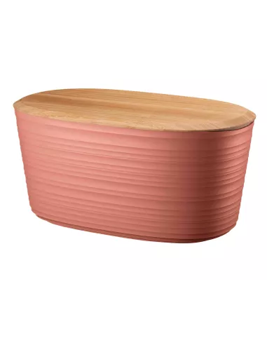 Tierra - Cassetta Pane Con Coperchio E Tagliere In Bambù Colore Terracotta