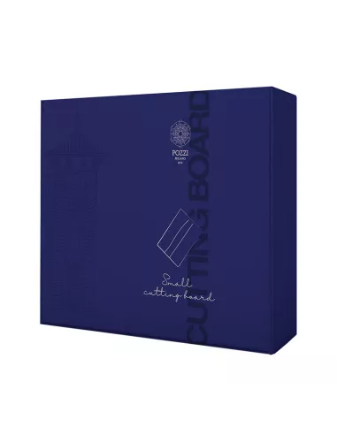 Tagliere in legno d' acacia e resina epossidica blu 30x20x2 cm in luxury box