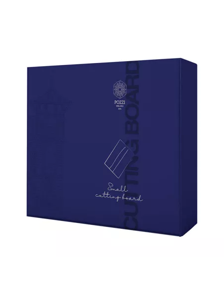 Tagliere in legno d' acacia e resina epossidica blu 30x20x2 cm in luxury box