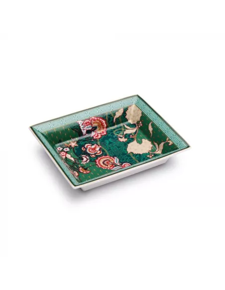 Svuotatasche 19,5x15,5 cm in porcellana con coperchio living chintz in luxury box