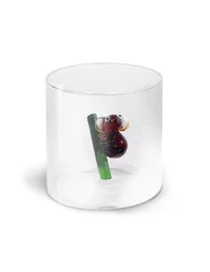 Bicchiere In Vetro Borosilicato Con Soggetto Koala In Vetro Colorato All'interno