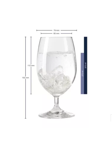 Set 6 Calici Acqua in Vetro 370ml Daily