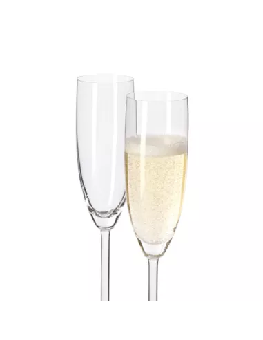 Set 6 Flute Champagne in Vetro 200ml Daily