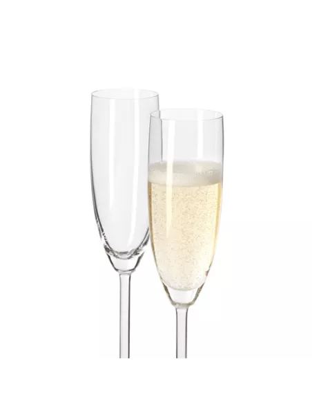 Set 6 Flute Champagne in Vetro 200ml Daily