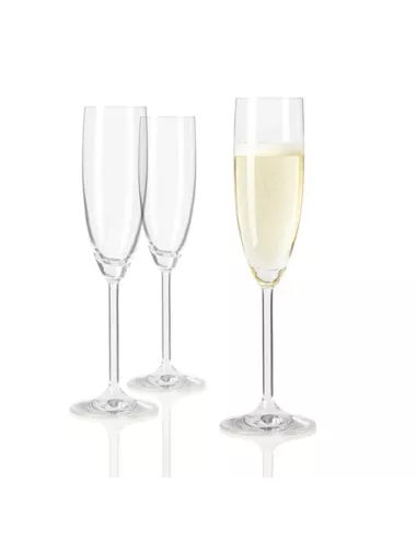 Set 6 Flute Champagne in Vetro 200ml Daily