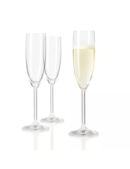 Set 6 Flute Champagne in Vetro 200ml Daily