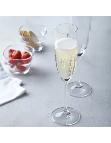 Set 6 Flute Champagne in Vetro 200ml Daily