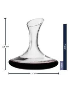 Decanter in vetro con tappo 750ml Cheers 2
