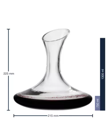 Decanter in vetro con tappo 750ml Cheers