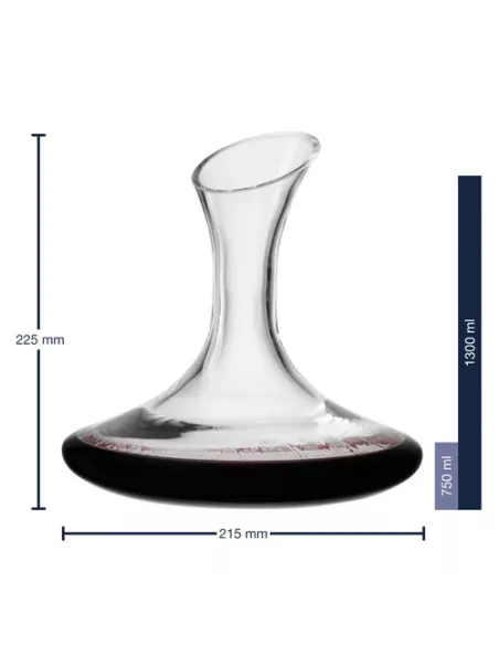 Decanter in vetro con tappo 750ml Cheers