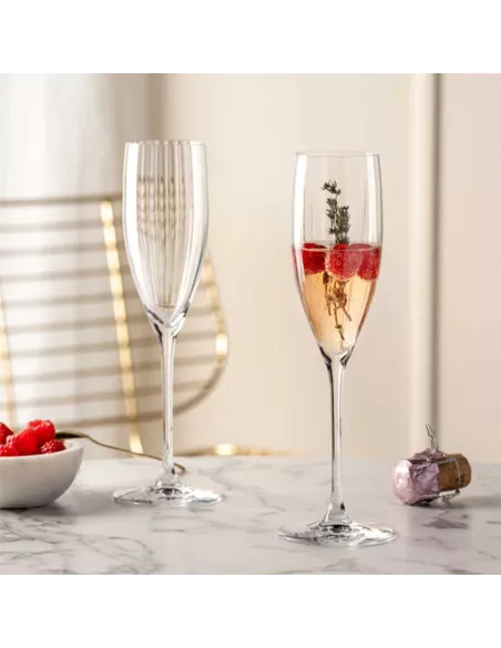 Set 6 Calici Flute in Vetro 250ml Poesia