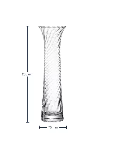 Vaso in vetro fatto a mano 26,5 cm Ravenna