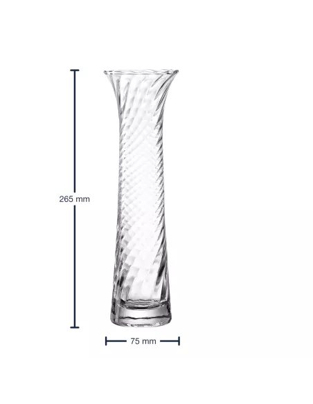 Vaso in vetro fatto a mano 26,5 cm Ravenna