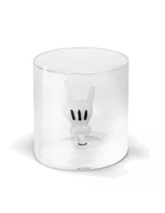 Bicchiere In Vetro Borosilicato Decoro Mano In Vetro Colorato All'interno