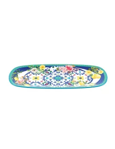 Vassoio Rettangolare in Melamina Flower&Lemon
