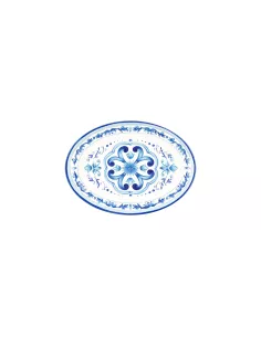 Vassoio Ovale Piccolo in Melamina Blues 2