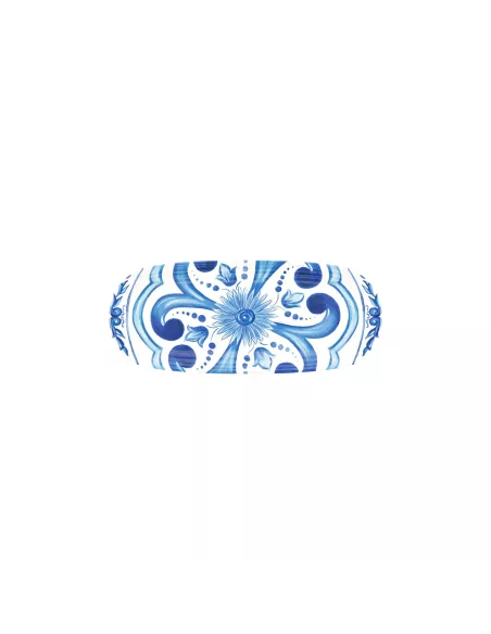 Vassoio Rettangolare in Melamina Blues