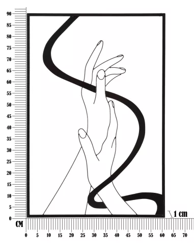 Pannello da Muro in Ferro Hands