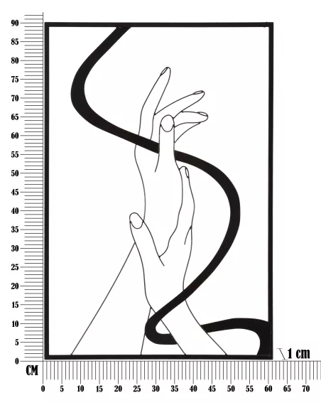 Pannello da Muro in Ferro Hands