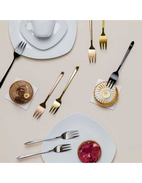 Set 6 Forchettine Dolce in Acciaio Inox 18/10 Linea Malachite