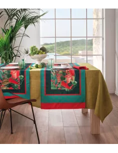 Tropical Chic - Runner Da Tavola In Filato Antimacchia E Idrorepellente 50x155 Cm