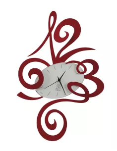 Orologio Robin Da Parete Rosso  - 2033C75  - Arti e Mestieri  - Orologi da parete