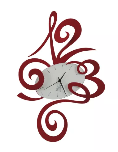 Orologio Robin Da Parete Rosso  - 2033C75  - Arti e Mestieri  - Orologi da parete