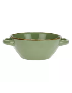 Concerto Verde Oliva Ciotola Zuppa Con Manici 600cc
