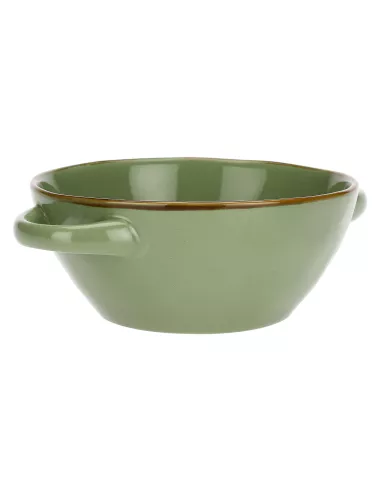 Concerto Verde Oliva Ciotola Zuppa Con Manici 600cc