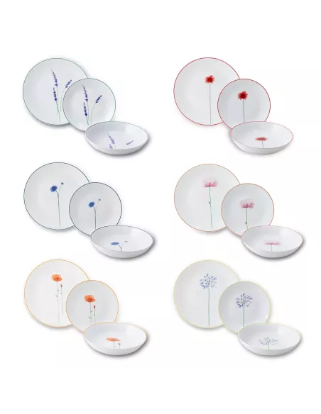 Servizio Piatti 18pz Flower Field