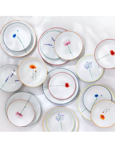 Servizio Piatti 18pz Flower Field