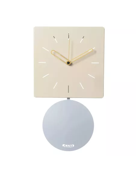 Orologio da parete Grace Crema Con Pendolo Azzurro Polvere
